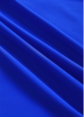 Royal Blue swimwear,Plants swimwear,ROTITA Smocked Royal Blue Tropical Plants Print Tankini Set