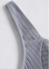 Grey plus size,Tribal plus size,ROTITA Plus Size Patchwork Tribal Print Grey Tankini Set