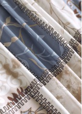 Light Camel tops,Geometric tops,Tribal tops,Plants tops,ROTITA Patchwork Geometric Print Long Sleeve Light Cardigan