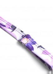 Dark Purple plus size,Floral plus size,Plants plus size,ROTITA Plus Size Ruched Floral Print Dark Purple Tankini Set