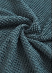 Blue tops,Plain Color tops,ROTITA Patchwork Blue Round Neck Short Sleeve T Shirt