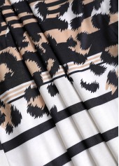 Dark Camel tops,Leopard tops,Striped tops,Geometric tops,ROTITA Leopard Dark Camel Long Sleeve Light Cardigan