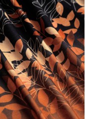 Black tops,Plants tops,Ombre tops,ROTITA Leaf Print Black Long Sleeve Light Cardigan