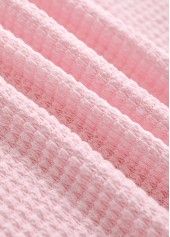 Light Pink tops,Plain Color tops,ROTITA Lace Light Pink Long Sleeve Hoodie