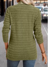 Avocado Green tops,Plaid tops,ROTITA Plaid Avocado Green Shirt Collar Fake Two Piece Twinset