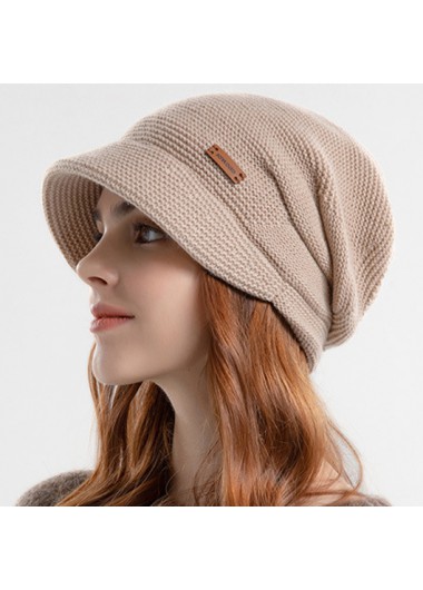 Light Coffee accessories,Plain Color accessories,Thick Plush Material Light Coffee Hat