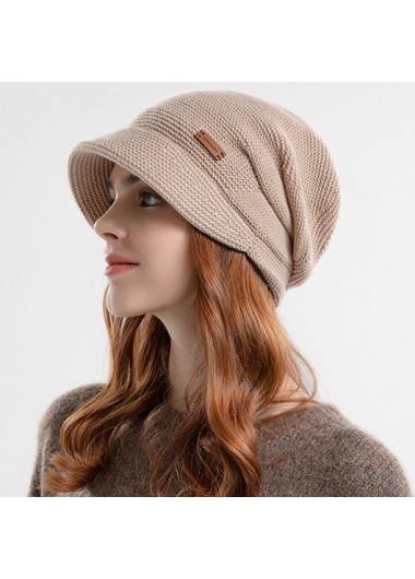 Light Coffee accessories,Plain Color accessories,Thick Plush Material Light Coffee Hat