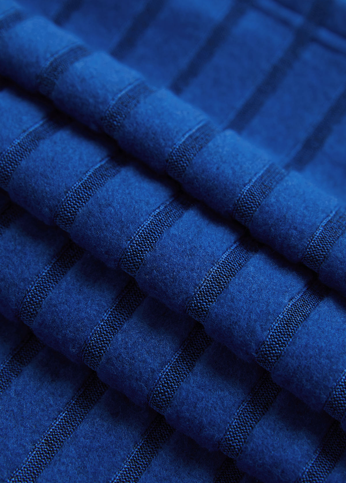 ensemble deux pièces en faux plaid bleu à boutons rotita