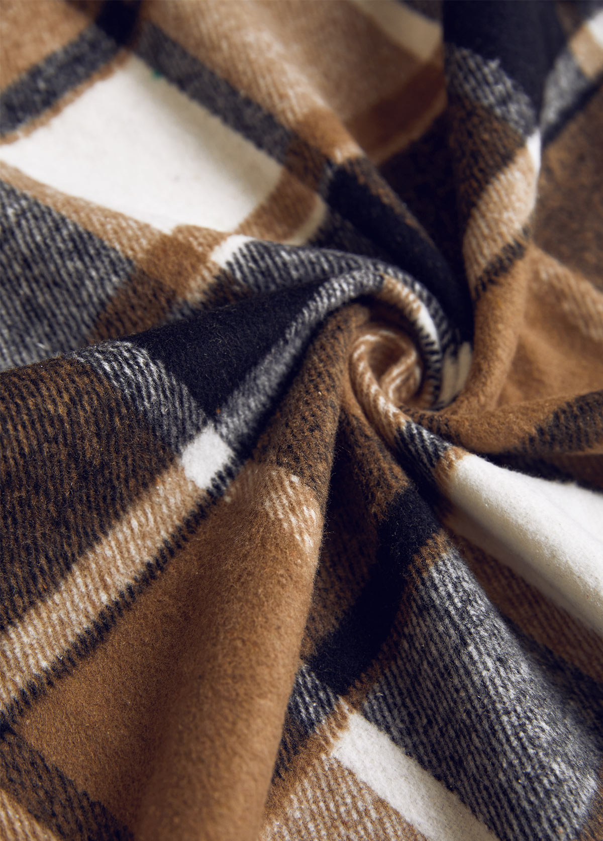 Dark Camel tops,Plaid tops,ROTITA Patchwork Plaid Dark Camel Shirt Collar Sleeveless Waistcoat