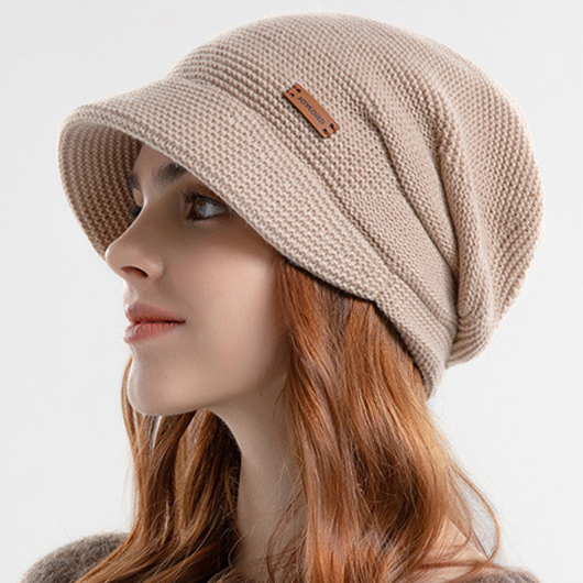 Light Coffee accessories,Plain Color accessories,Thick Plush Material Light Coffee Hat