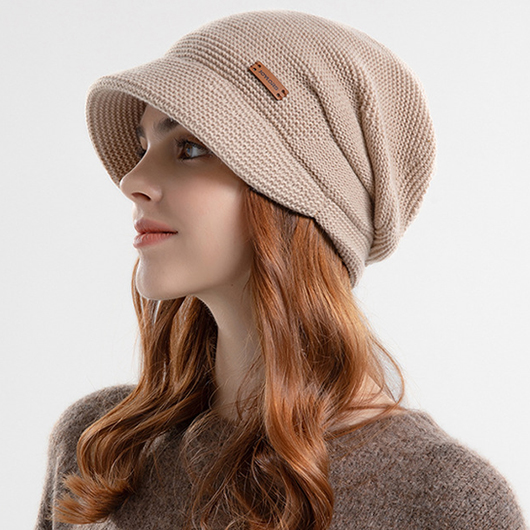 Light Coffee accessories,Plain Color accessories,Thick Plush Material Light Coffee Hat