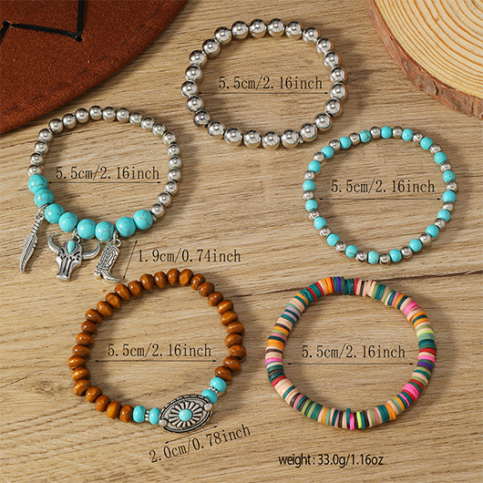Multi Color jewelry,Multi Color Turquoise Wood Material Bracelets