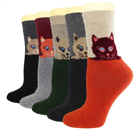 Multi Color accessories,Animal Print accessories,Animal Print Multi Color Mid Calf Socks