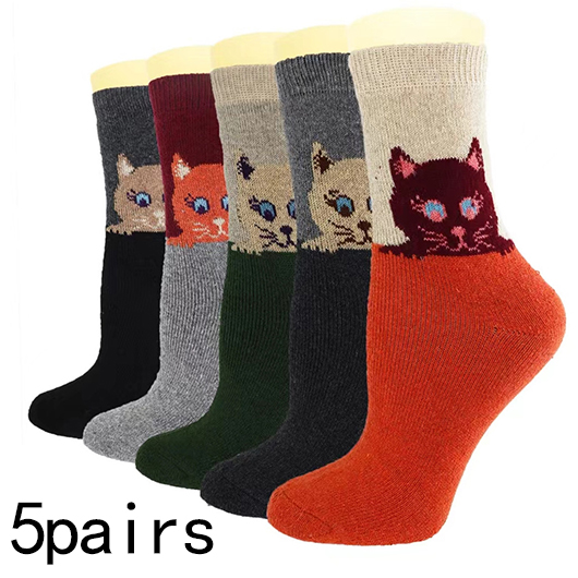 Multi Color accessories,Animal Print accessories,Animal Print Multi Color Mid Calf Socks