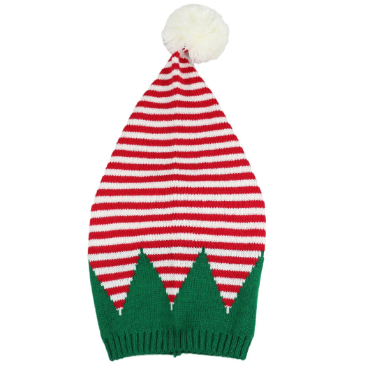 Green accessories,Striped accessories,Geometric accessories,Christmas Green Striped Acrylic Material Hat