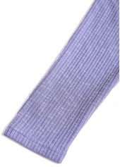 Dusty Purple tops,Plain Color tops,ROTITA Embroidery Dusty Purple Split Neck Long Sleeve T Shirt