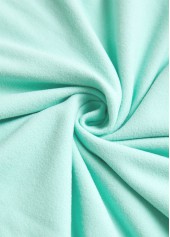 Light Green tops,Plaid tops,ROTITA Patchwork Plaid Light Green Long Sleeve Hoodie