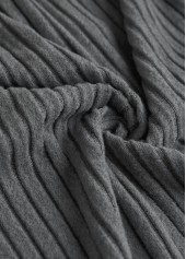 Grey plus size,Orange plus size,Striped plus size,Geometric plus size,Ombre plus size,ROTITA Plus Size Circular Ring Grey Striped Long Sleeve Sweatshirt