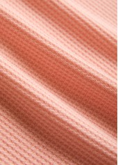 Dusty Pink plus size,Halloween plus size,Plaid plus size,Letter plus size,ROTITA Halloween Plus Size Patchwork Dusty Pink Round Neck Sweatshirt