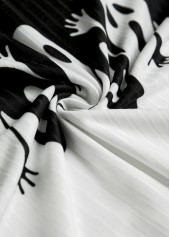 White tops,Halloween tops,ROTITA Halloween Button White Round Neck Long Sleeve T Shirt