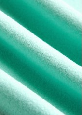 Mint Green plus size,Halloween plus size,Plaid plus size,Striped plus size,Plants plus size,ROTITA Plus Size Patchwork Mint Green Round Neck Sweatshirt