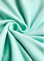 Mint Green plus size,Halloween plus size,Plaid plus size,Striped plus size,Plants plus size,ROTITA Plus Size Patchwork Mint Green Round Neck Sweatshirt