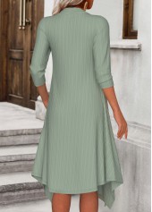 Sage Green dresses,Floral dresses,Plants dresses,Everyday dresses,Casual dresses,ROTITA Tummy Coverage Floral Print Sage Green Round Neck Dress