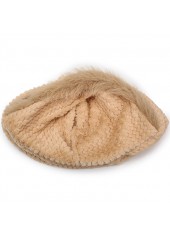 Light Camel accessories,Plain Color accessories,Light Camel Cotton Plush Design Hat
