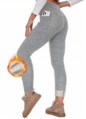 dunkelgraue Leggings