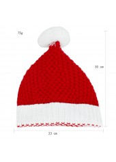 Red accessories,Christmas accessories,Christmas Knitted Red Acrylic Beanie Hat