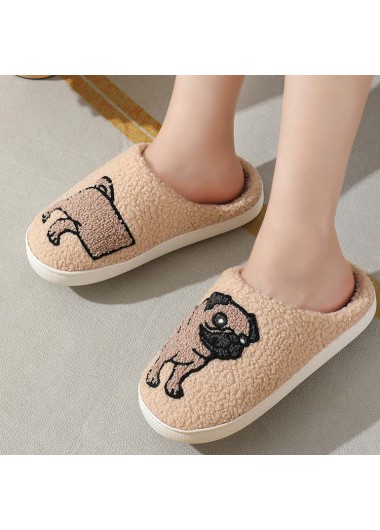 Light Camel shoes,Contrast Color shoes,Light Camel Falt Round Toe Slippers