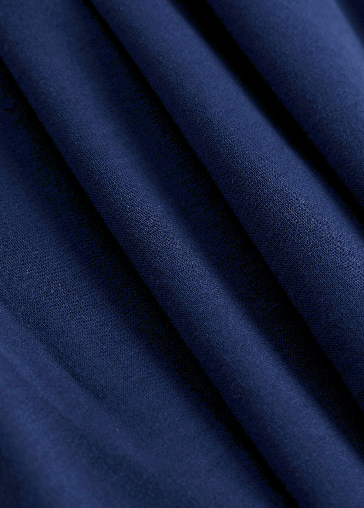 Rotita Patchwork-Sweatshirt in Marineblau mit Karomuster und Umlegekragen in Übergröße