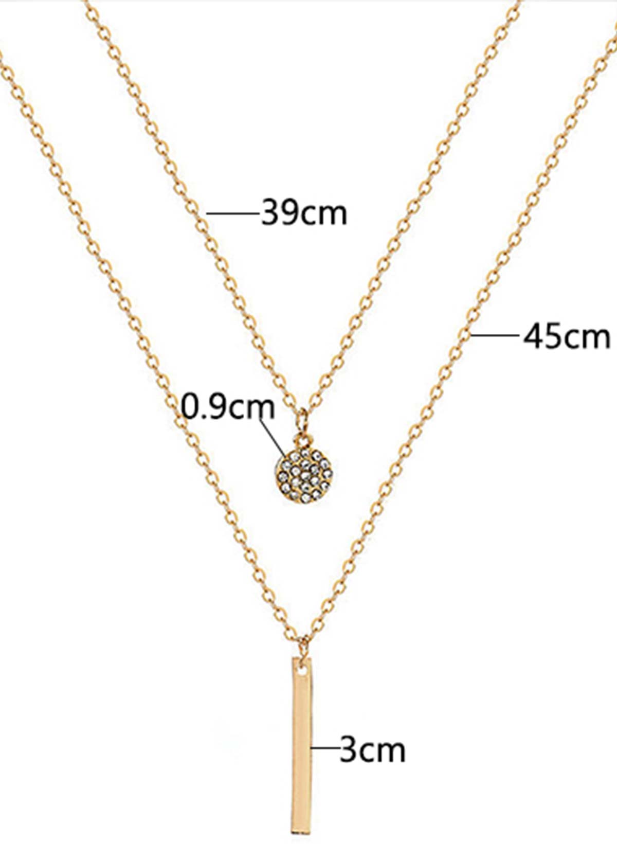 Gold jewelry,Contrast Color jewelry,Rhinestone Square Gold Alloy Necklace Set