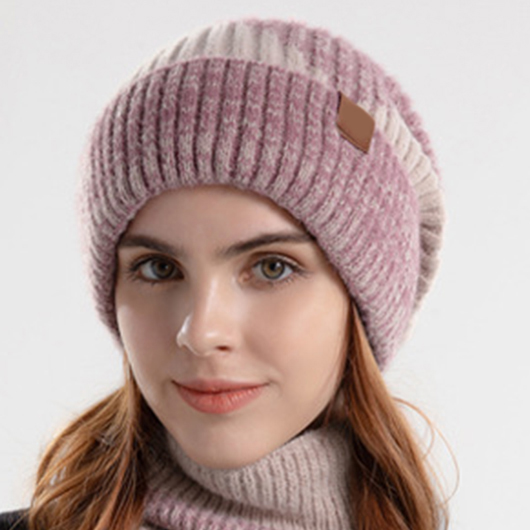 Dark Reddish Purple accessories,Ombre accessories,Ombre Dark Reddish Purple Hat and Circle Scarf