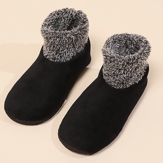 Black accessories,Contrast Color accessories,Black Thick Low Cut Waterproof Socks
