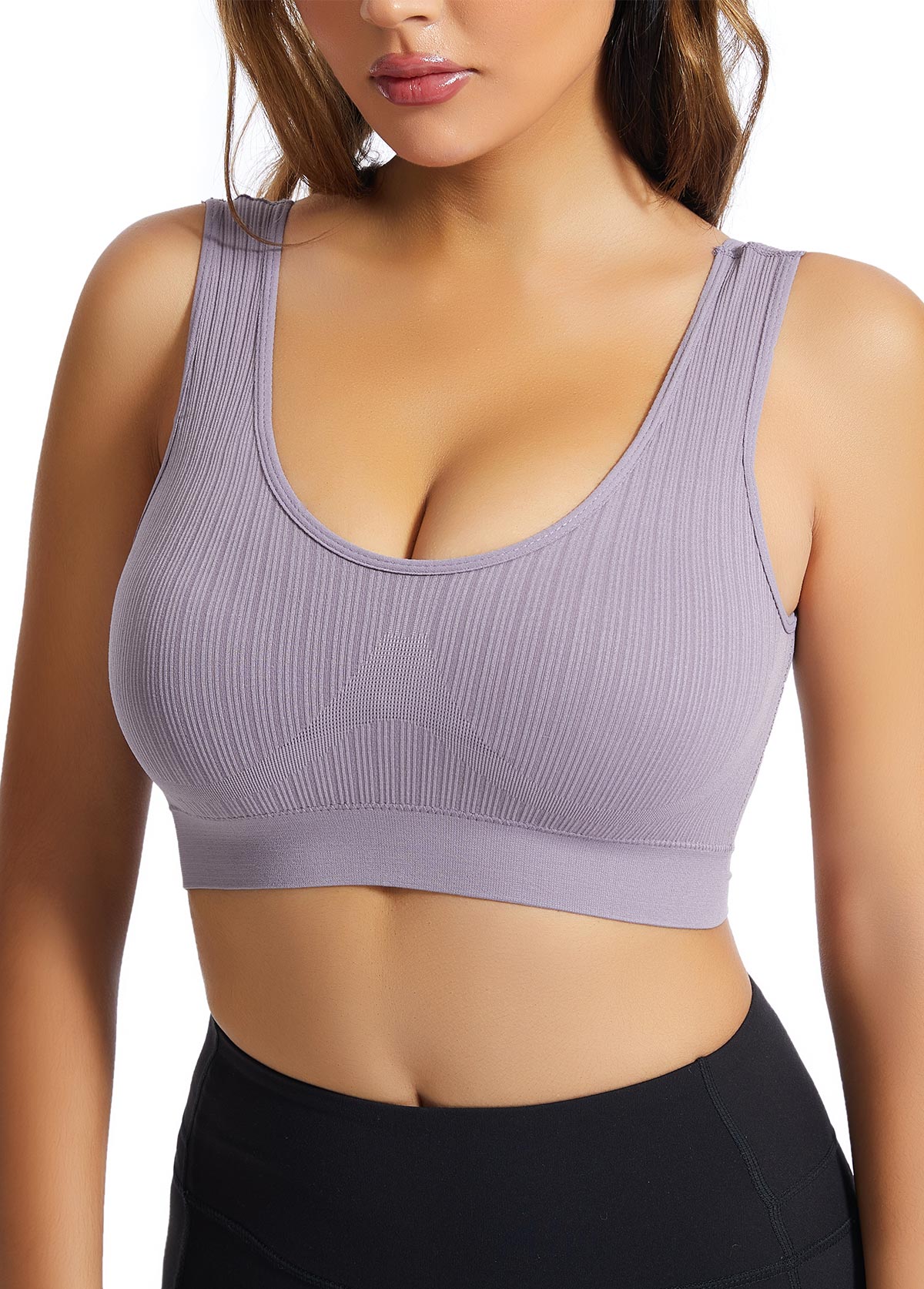 Dusty Purple intimates,Dusty Purple Scoop Wide Strap Bra