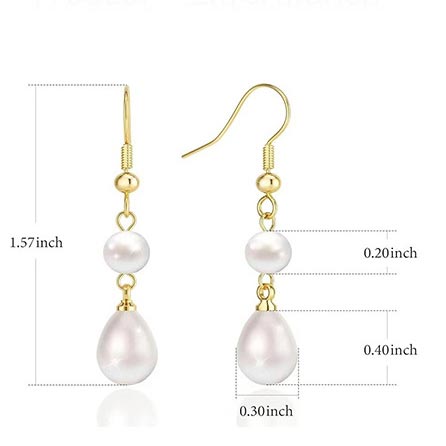 White jewelry,White Tassel Design Pearl Detail Earrings