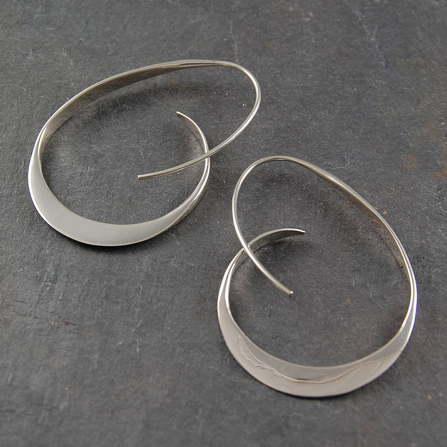 Silver jewelry,Geometric jewelry,Silver Alloy Design Geometric Detail Earrings