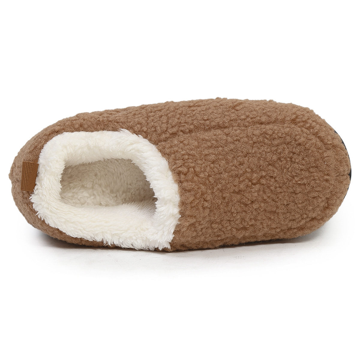 Dark Camel shoes,Contrast Color shoes,Dark Camel Falt Closed Toe Slippers