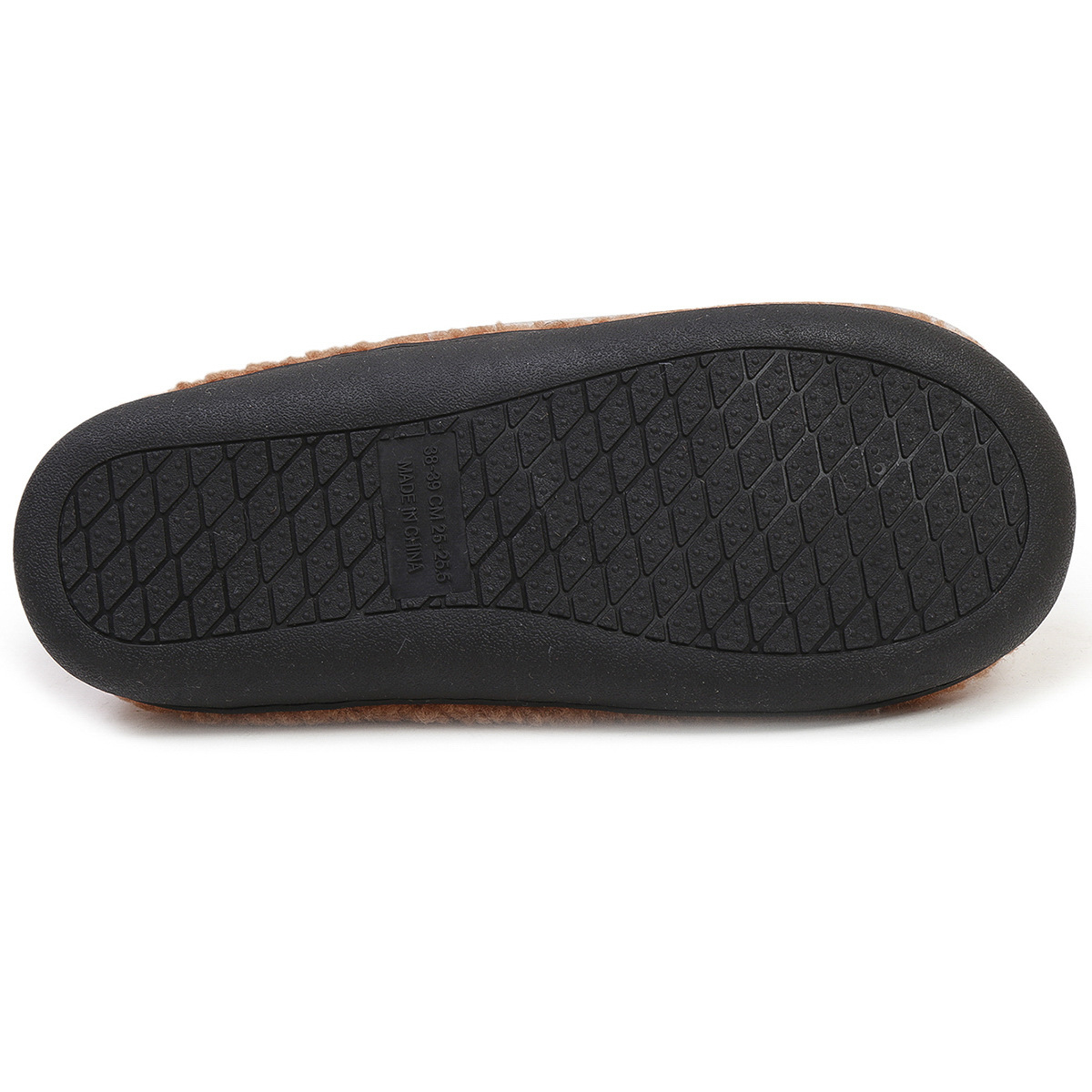 Dark Camel shoes,Contrast Color shoes,Dark Camel Falt Closed Toe Slippers