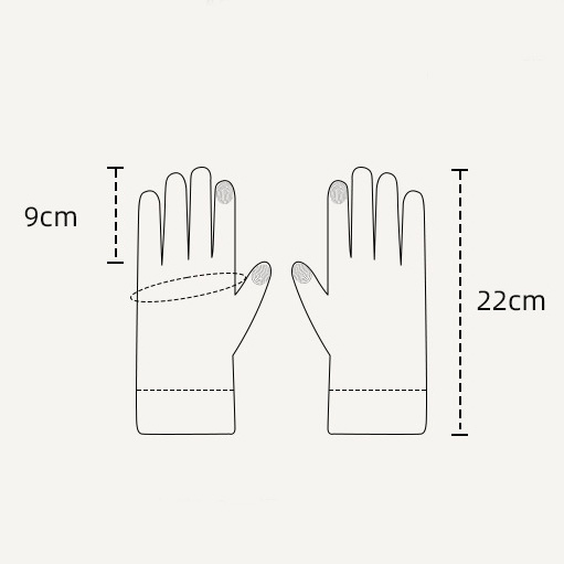 White accessories,Heart accessories,Heart Print White Warming Wrist Full Finger Gloves