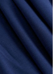 Navy plus size,Plaid plus size,Striped plus size,Geometric plus size,ROTITA Plus Size Patchwork Navy Plaid Turn Down Collar Sweatshirt