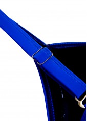 Royal Blue swimwear,Navy swimwear,Ombre swimwear,ROTITA Drawstring Royal Blue Ombre One Piece Swimwear