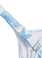 White swimwear,Animal Print swimwear,ROTITA Surplice White Marine Life Print One Piece Swimwear