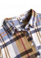 Multi Color dresses,Plaid dresses,Everyday dresses,Casual dresses,ROTITA Plus Size Tummy Coverage Plaid Multi Color Dress