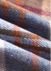 Multi Color dresses,Plaid dresses,Everyday dresses,Casual dresses,ROTITA Plus Size Tummy Coverage Plaid Multi Color Dress