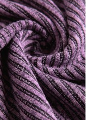 Dusty Purple dresses,Plain Color dresses,Everyday dresses,Casual dresses,ROTITA Tummy Coverage Dusty Purple Round Neck Long Sleeve Dress