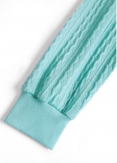 Mint Green plus size,Geometric plus size,ROTITA Plus Size Patchwork Mint Green Geometric Print Sweatshirt