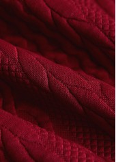 Wine Red plus size,Plain Color plus size,ROTITA Plus Size Jacquard Wine Red Stand Collar Sleeveless Waistcoat