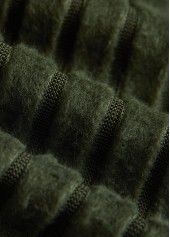 Olive Green plus size,Plain Color plus size,ROTITA Plus Size Patchwork Olive Green V Neck T Shirt